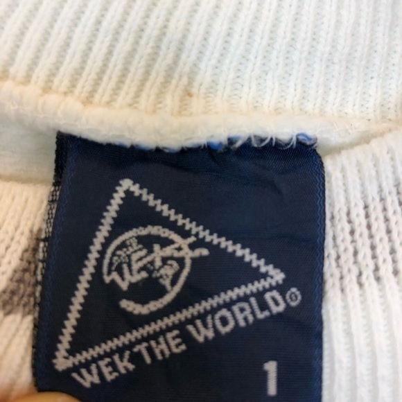 Wek The World Cotton Vintage Long Sleeve Sweater New - Picture 8 of 9